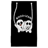 Boo-lean Funny Computer Ghost Boolean Pun Dark BG Klein Cadeauzakje (Voorkant)