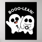 Boo-lean Funny Computer Ghost Boolean Pun Dark BG Poster (Voorkant)