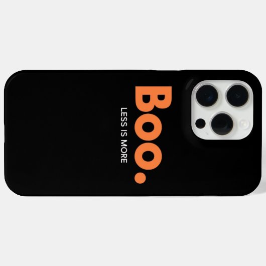 Boo Less is meer telefoonhoesje Case-Mate iPhone Case (Achterkant (horizontaal))