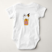 Boo leuk leuk vrolijk Halloween gezegde Romper (Achterkant)