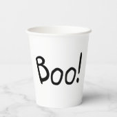 Boo leuke, eenvoudige handgeschreven typografie Ha Papieren Bekers (Achterkant)