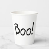 Boo leuke, eenvoudige handgeschreven typografie Ha Papieren Bekers (Voorkant)