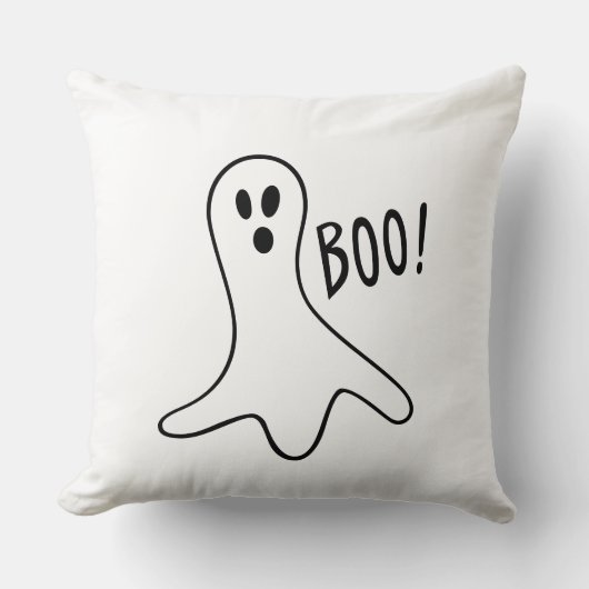 Boo leuke geest Halloween Kussen (Voorkant)