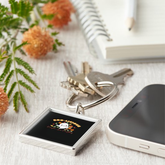 Boo-Licious Pumpkin Spice Alles Essentieel Sleutelhanger (Zijkant)