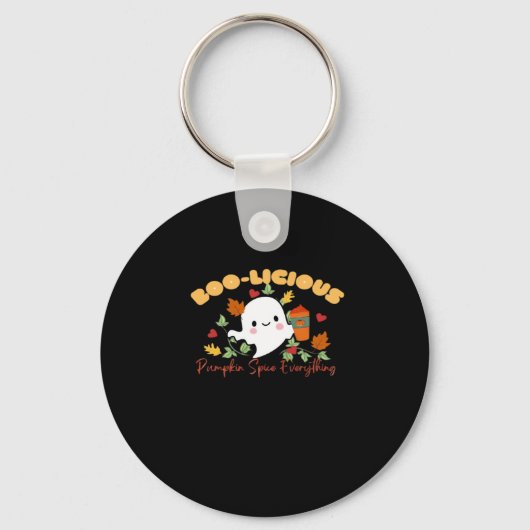 Boo-Licious Pumpkin Spice Alles Essentieel Sleutelhanger (Voorkant)