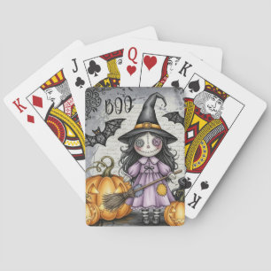 Boo & Lieve Heks en lantaarns Pokerkaarten