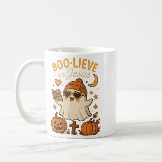 Boo-lieve In Jesus  Koffiemok (Links)