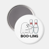 Boo-ling Funny Halloween Bowling Ghost Pun Magneet (Voorkant / Achterkant)