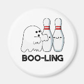 Boo-ling Funny Halloween Bowling Ghost Pun Magneet (Voorkant)