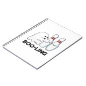 Boo-ling Funny Halloween Bowling Ghost Pun Notitieboek (Linkerzijde)