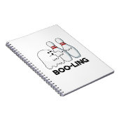 Boo-ling Grappige Halloween Bowling Geest Punt Notitieboek (Rechterzijde)