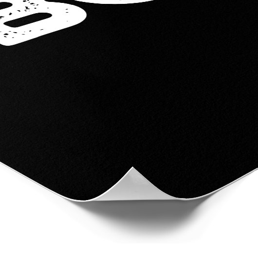 Boo-ling Grappige Halloween Bowling Spin Donker BG Poster (Hoek)