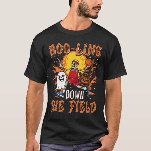Boo - Ling The Field Sports Halloween T-shirt (Voorkant)