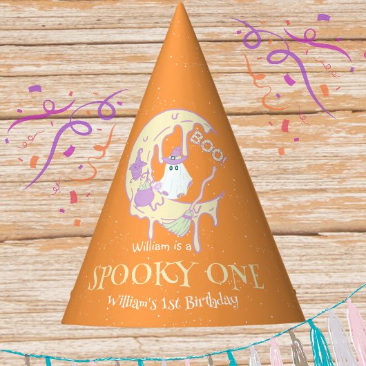 Boo Little Ghost Spooky One Halloween 1e Verjaarda Feesthoedjes