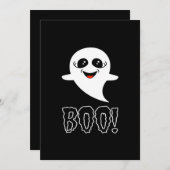 Boo Little Halloween Classic Design Feestdagenkaart (Voorkant / Achterkant)