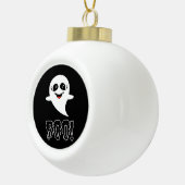 Boo Little Halloween Classic Design Keramische Bal Ornament (Rechts)