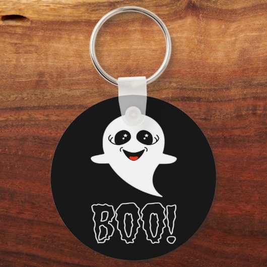 Boo Little Halloween Classic Design Sleutelhanger (Voorkant)