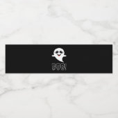 Boo Little Halloween Classic Design Waterfles Etiket (Enkel label)