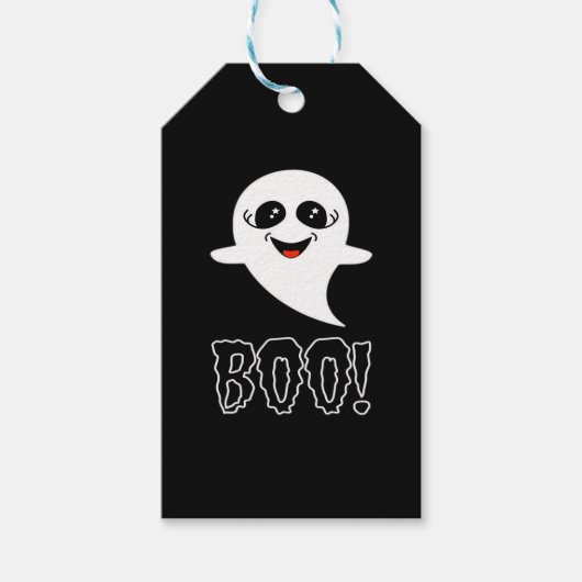 Boo Little Halloween Klassiek Ontwerp Cadeaulabel (Voorkant)