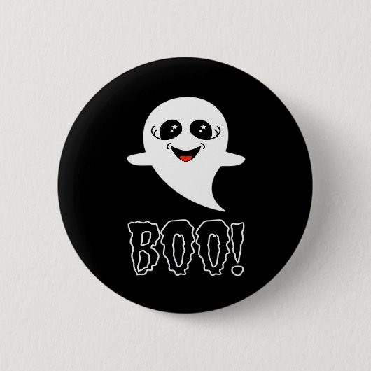 Boo Little Halloween Klassiek Ontwerp Ronde Button 5,7 Cm (Voorkant)