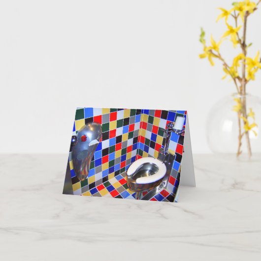 Boo-maaggriep Kaart (Gele Bloem)