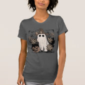 Boo Magic Vibes Boho Bloemige Geest T-shirt (Voorkant)