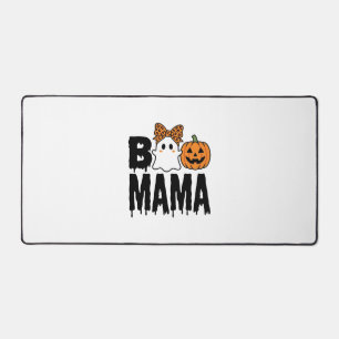Boo Mama Halloween Geest Pompoen Boog Ontwerp Bureaumat