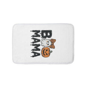 Boo Mama Halloween Geest Pompoen Moeder Shirt Ontw Badmat