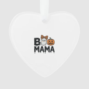 Boo Mama Halloween Geest Pompoen Moeder Shirt Ontw Ornament