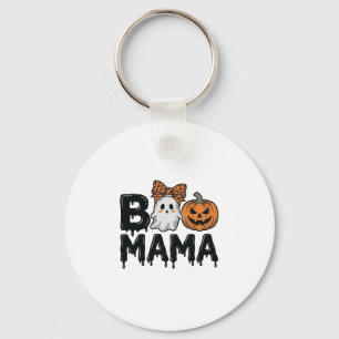 Boo Mama Halloween Geest Pompoen Moeder Shirt Ontw Sleutelhanger