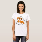 Boo Mama Moeder Ghost Halloween Wit T-shirt (Voorkant volledig)