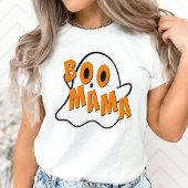 Boo Mama Moeder Ghost Halloween Wit T-shirt