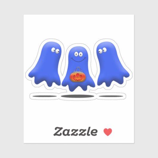 Boo Man Ghost Group Sticker (Vel)