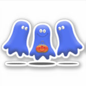 Boo Man Ghost Group Sticker (Voorkant)