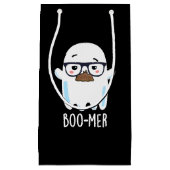 Boo-mer Funny Middle Aged Ghost Pun Dark BG Klein Cadeauzakje (Voorkant)