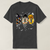 Boo met spinnen en heks Pet Halloween - 1 T-shirt (Design voorkant)