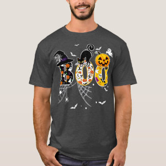 Boo met spinnen en heks Pet Halloween - 1 T-shirt