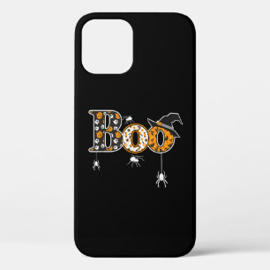 Boo met spinnen en heks Pet Halloween Case-Mate iPhone Case