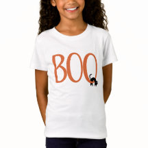 Boo met Zwarte Kat Halloween-ontwerp