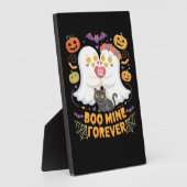 Boo Mine Forever Schattige Ghosts Black Cat Love H Fotoplaat (Zijkant)
