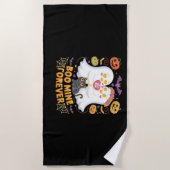 Boo Mine Forever Schattige Ghosts Black Cat Love H Strandlaken (Voorkant)