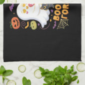 Boo Mine Forever Schattige Ghosts Black Cat Love H Theedoek (Gevouwen)