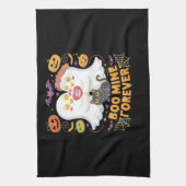 Boo Mine Forever Schattige Ghosts Black Cat Love H Theedoek (Verticaal)