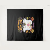 Boo Mine Forever Schattige Ghosts Black Cat Love H Wandkleed (Voorkant (horizontaal))