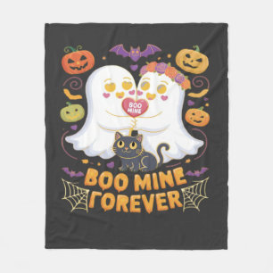 Boo Mine Voor Altijd Moppige Geesten Zwarte Kat Li Fleece Deken