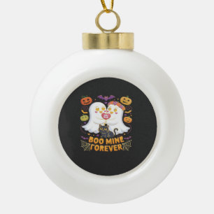 Boo Mine Voor altijd Schattige Geesten Zwarte Kat Keramische Bal Ornament