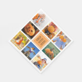 Boo Modern Halloween Photo Collage Servet (Hoek)