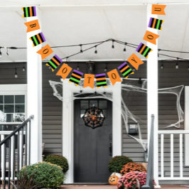 Boo naar je aangepaste halloween vlaggetjes