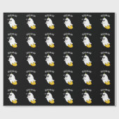 Boo-nana Grappige Ghost Banaan Pun Donker BG Cadeaupapier (Vlak)