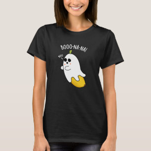 Boo-nana Grappige Ghost Banaan Pun Donker BG T-shirt